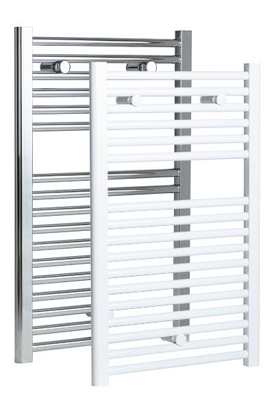 Radiadores toalleros blanco y cromado